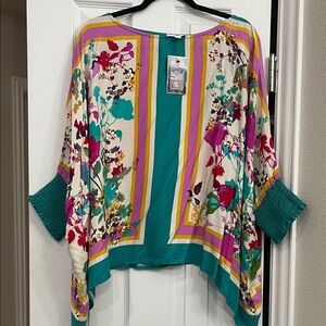ODDY Colorful Floral Women's Blouse